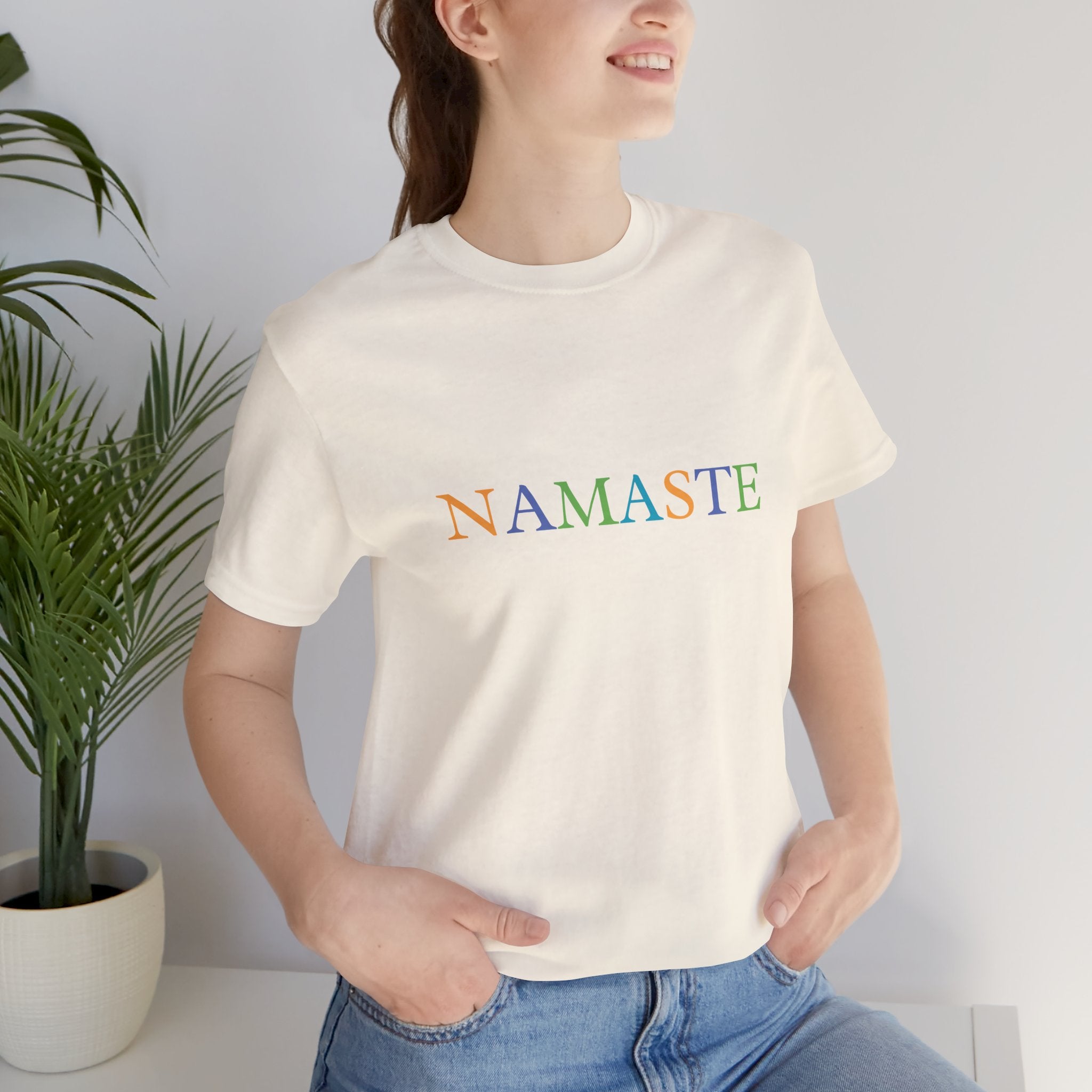 Tramunquiero NAMASTE unisex μπλουζάκι με στρογγυλή λαιμόκοψη